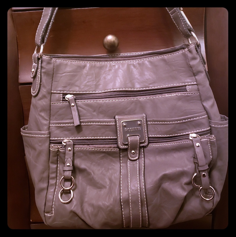 Gray Rosetti Purse